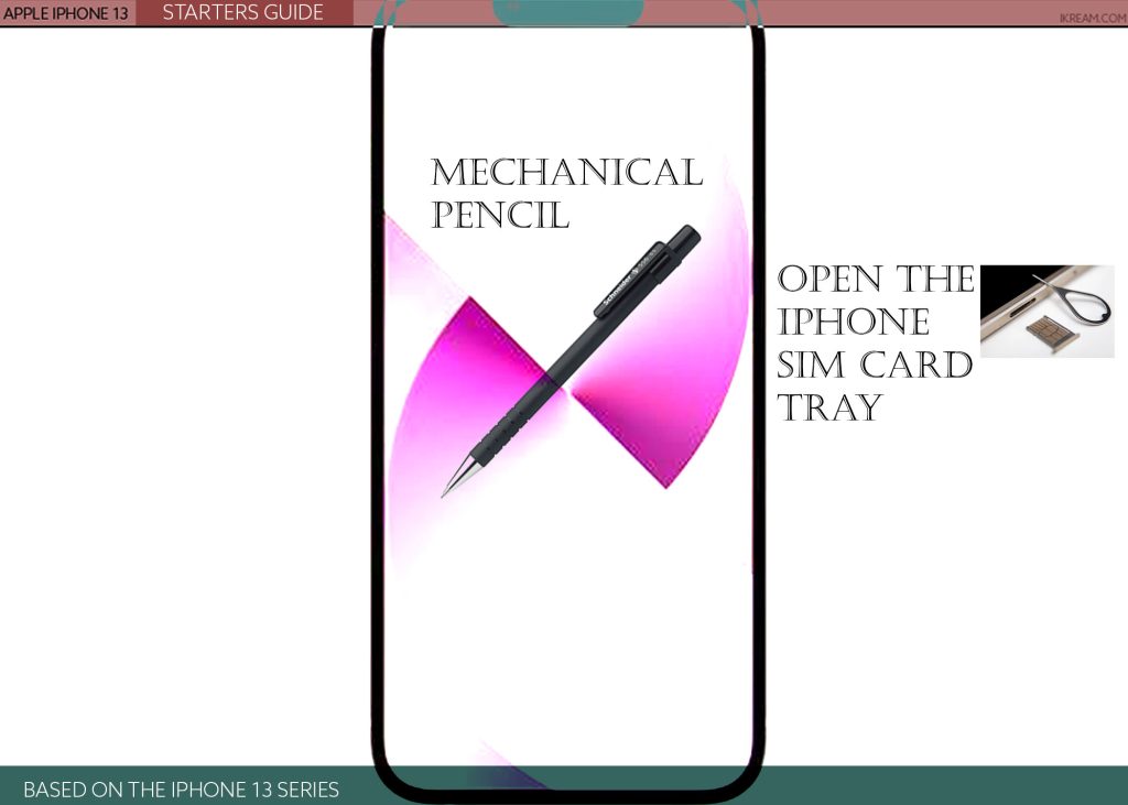 open iphone sim card tray MECH PENCIL