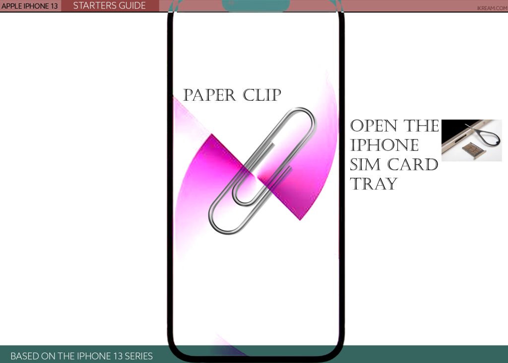 open iphone sim card tray PAPERCLIP