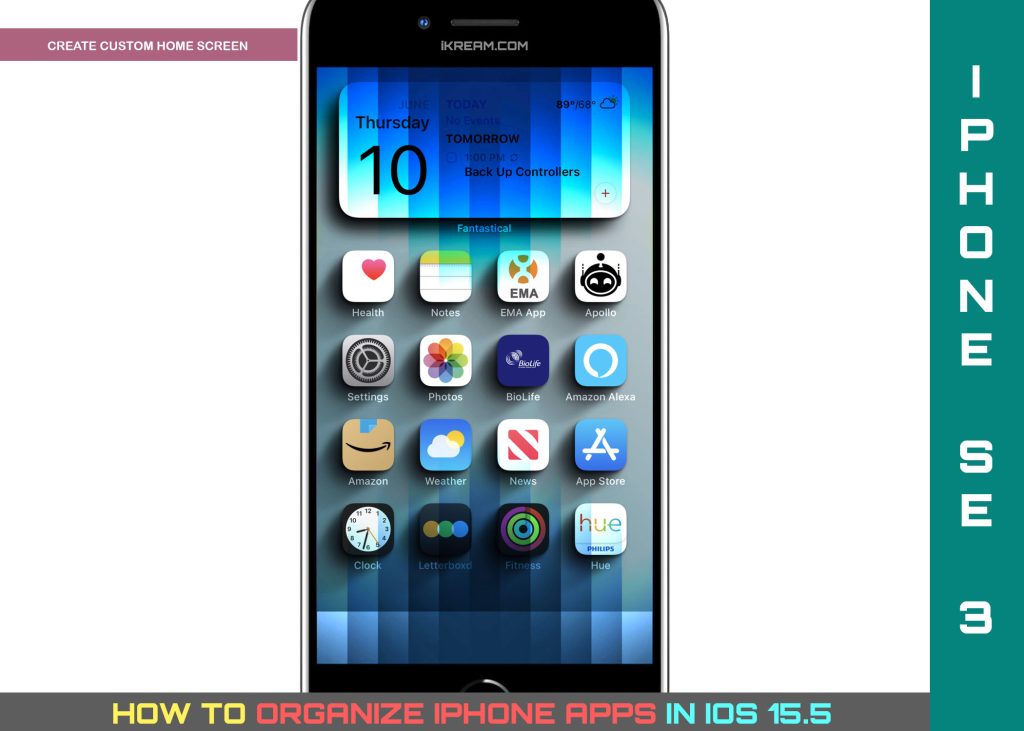 How to Organize iPhone Apps 2 organize iphone apps ios15 CUSTOMHOME