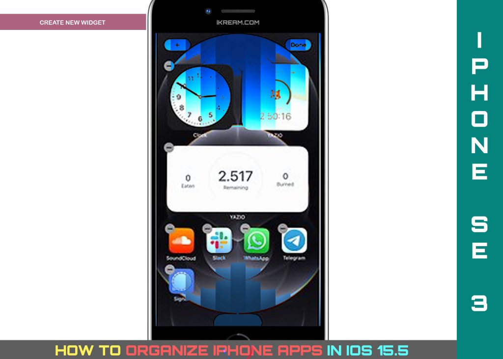 organize iphone apps ios15 WIDGET