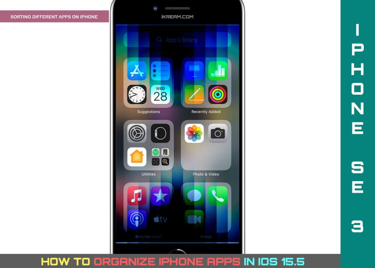 How to Organize Your iPhone Apps (iOS 15.5, iPhone SE 3)