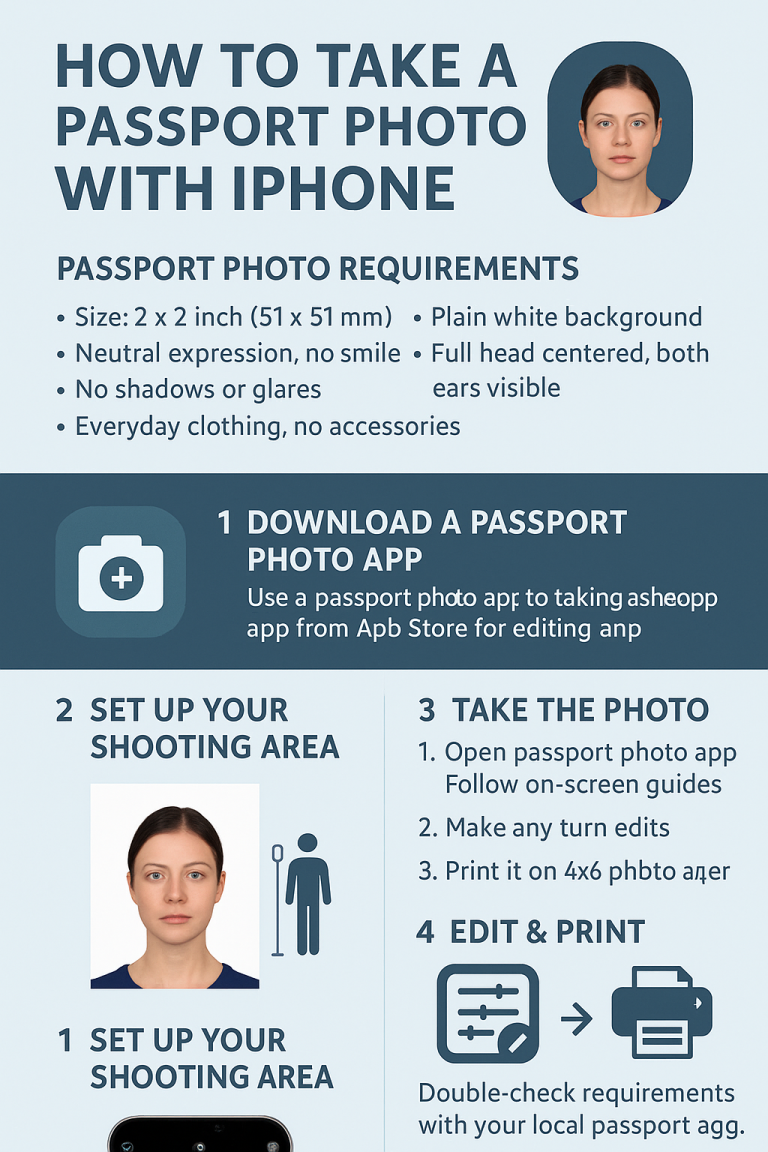How to Take a Passport Photo with Your iPhone
