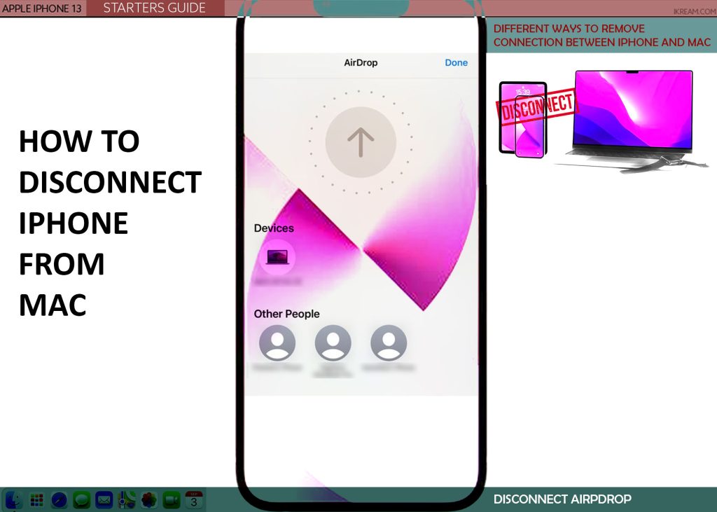 disconnect iphone from mac AIRDROP