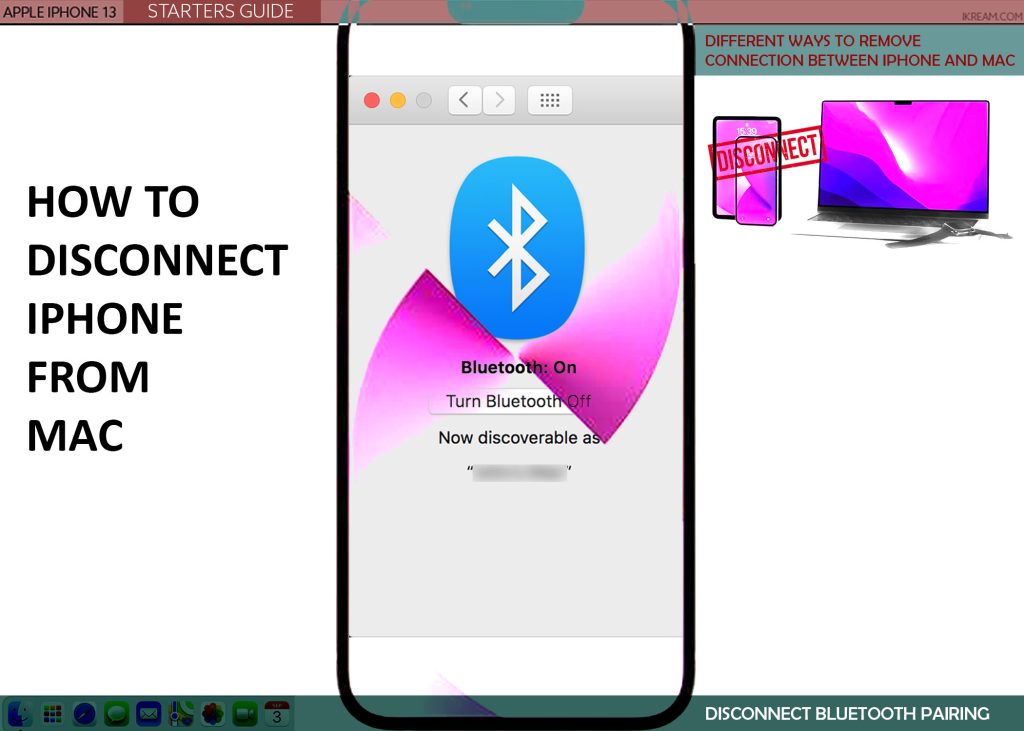 disconnect iphone from mac BLUETOOTH