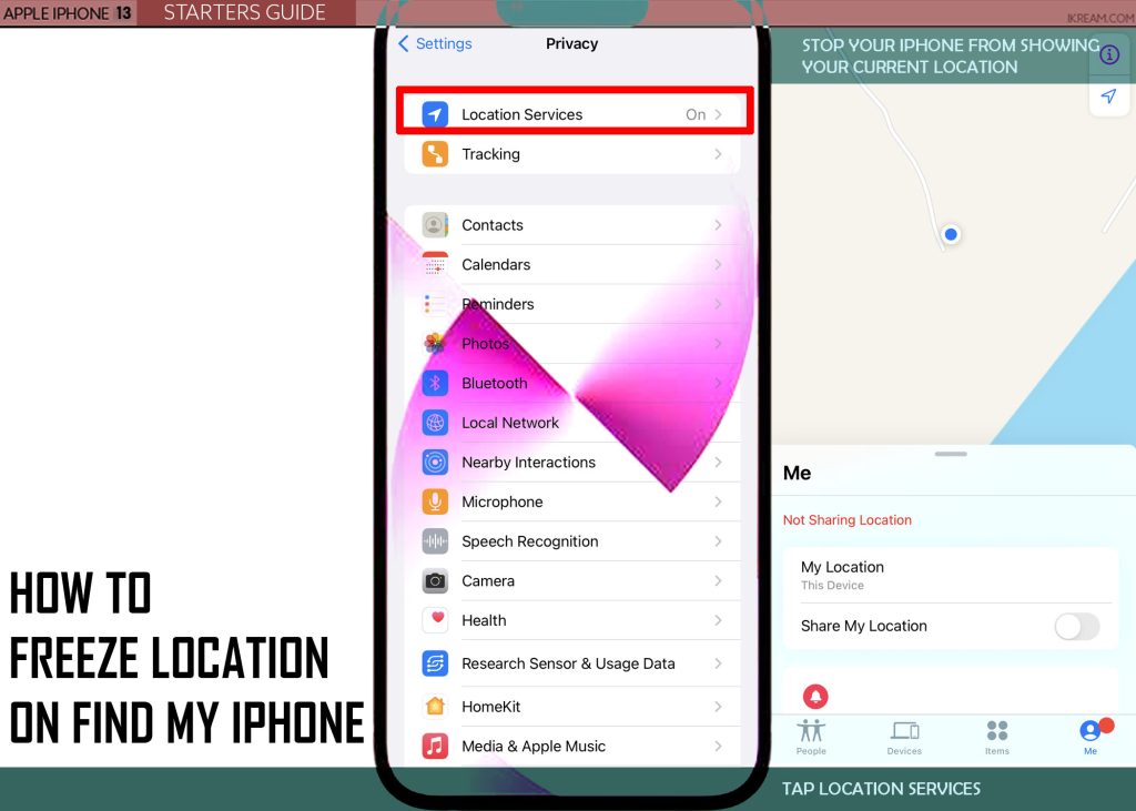 freeze location on find my iphone LS