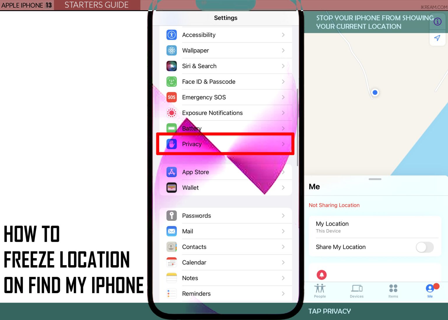 How to Freeze Location on Find My iPhone