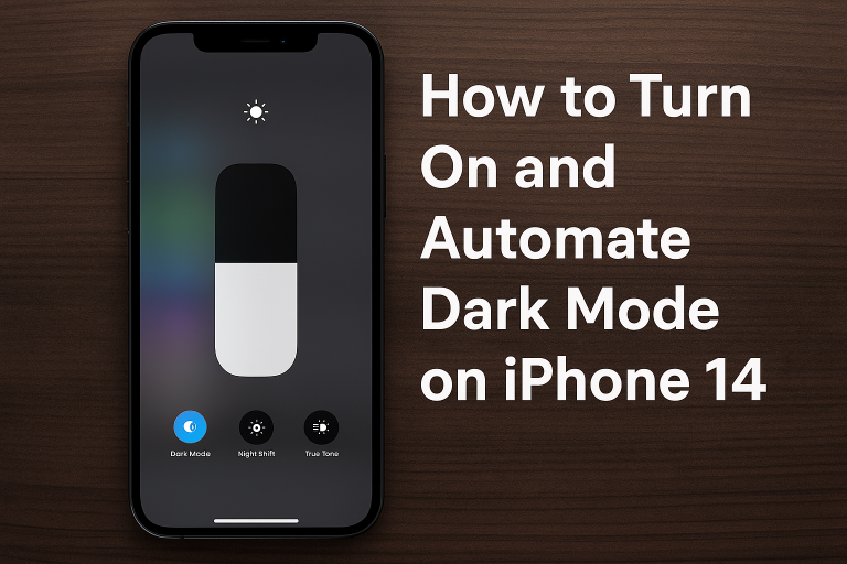 How to Turn On and Automate Dark Mode on iPhone 14