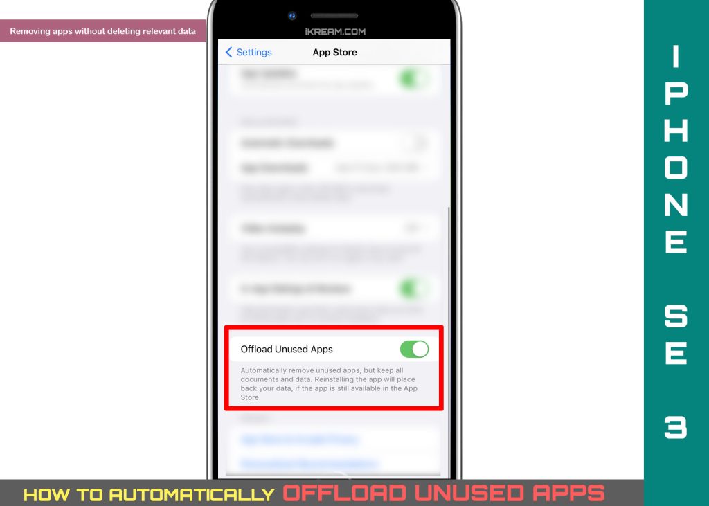automatically offload unused apps iphone se3 featured
