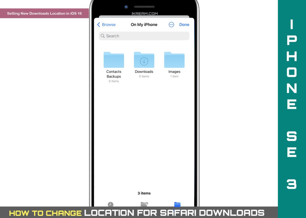 How to Change Location for Safari Downloads on iPhone SE 3 1 change safari download location on iphone se3 featured