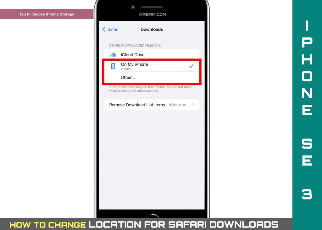 change safari download location on iphone se3 iphonestorage