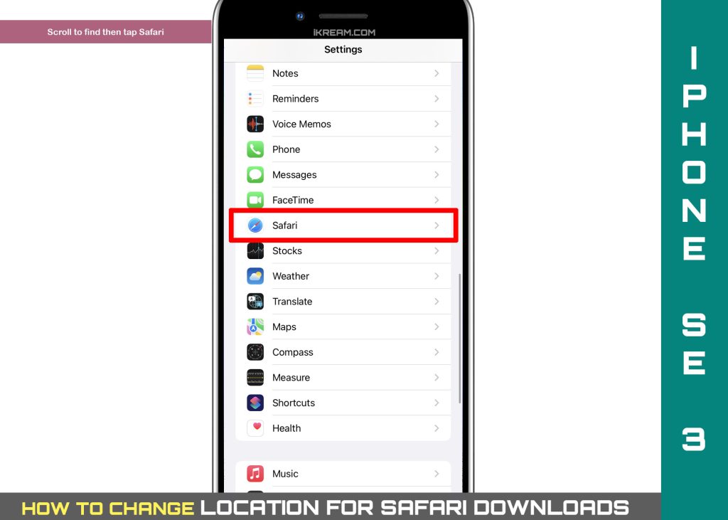 How to Change Location for Safari Downloads on iPhone SE 3 3 change safari download location on iphone se3 safari