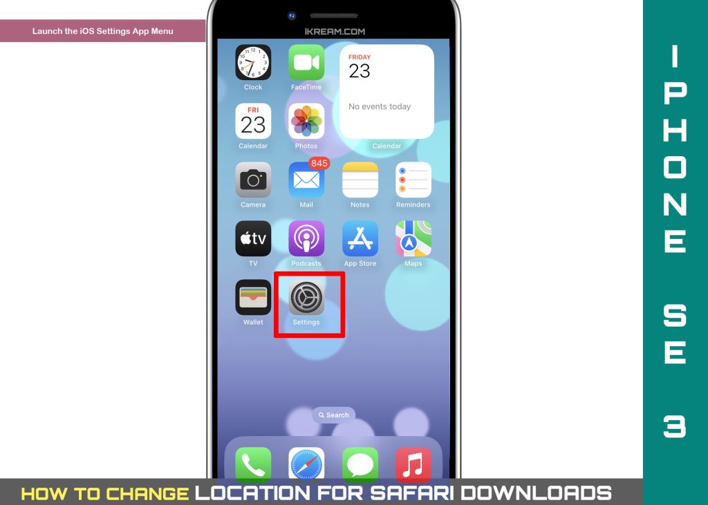How to Change Location for Safari Downloads on iPhone SE 3 2 change safari download location on iphone se3 settings
