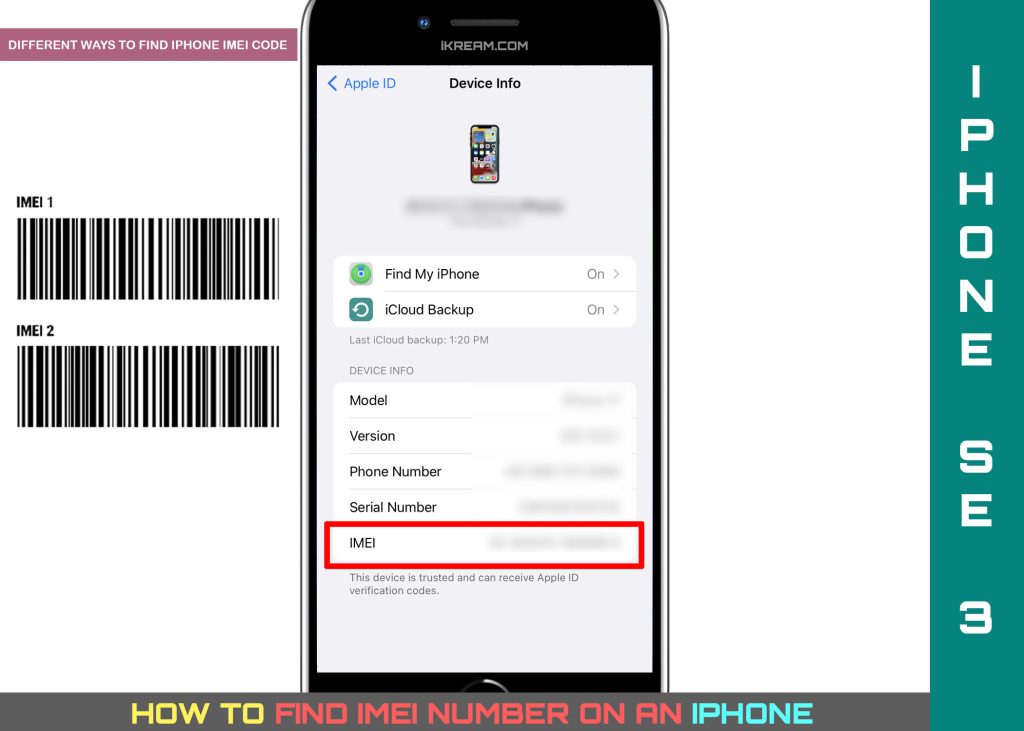 find imei number on iphone se3 featured