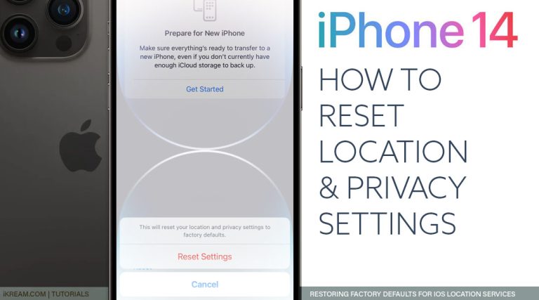 How to Reset Location & Privacy Settings on iPhone 14