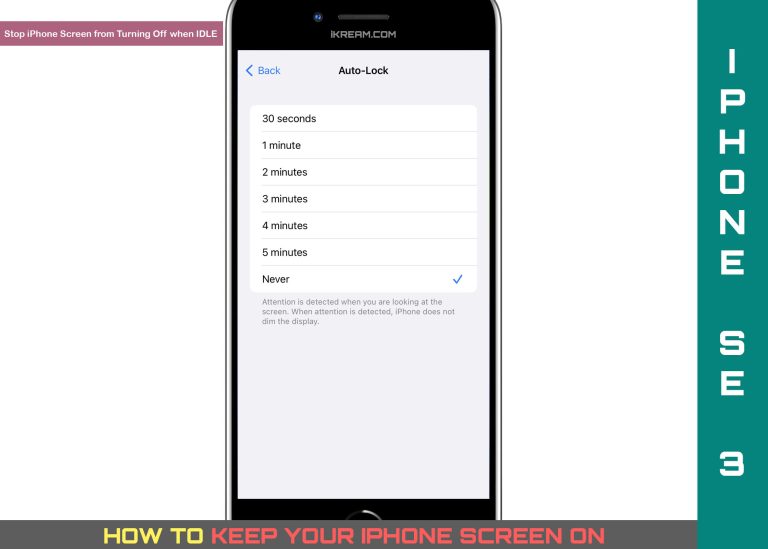 How to Stop Your iPhone Screen from Turning Off Automatically