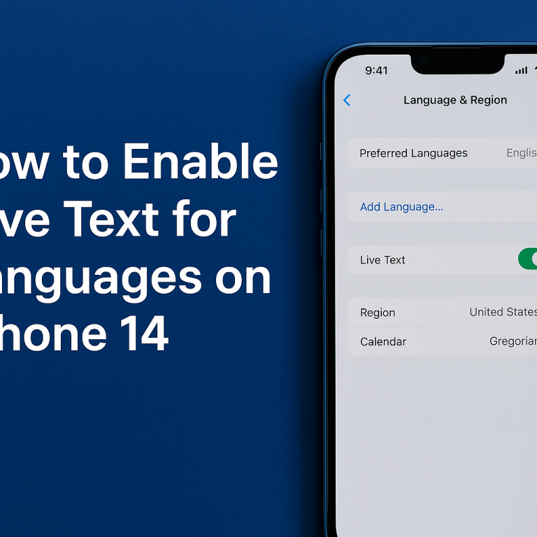 How to Enable and Use Live Text on iPhone 14