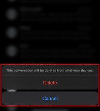 delete text conversations iphone se3 0