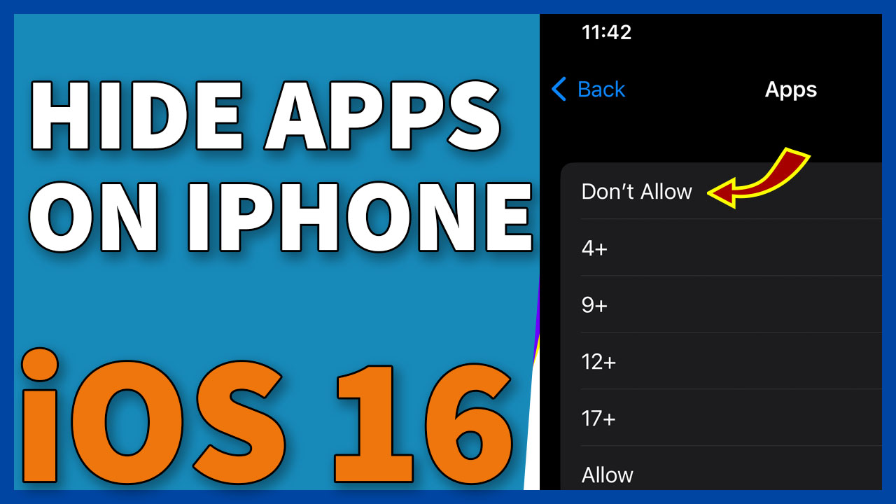 iOS 16: How To Hide Apps On iPhone Depending On Age Rating - iKream