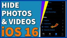 hide photos videos ios 16 9