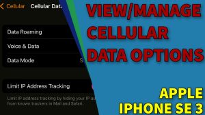 How to View and Manage Cellular Data Options on iPhone SE 3