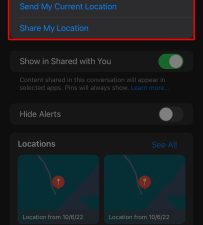 share location iphone 14 messages 0