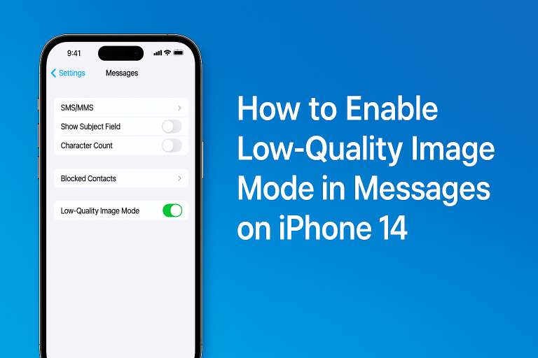 How to Enable Low-Quality Image Mode in Messages on iPhone 14