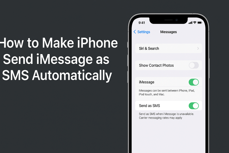 How to Make iPhone Send iMessage as SMS Automatically (iOS 16/iPhone 14)