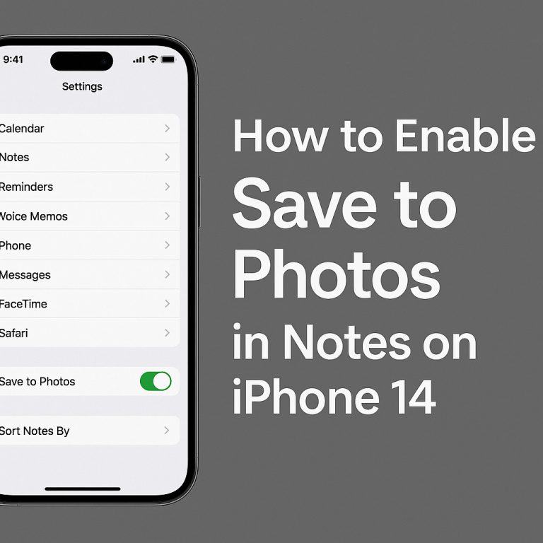 How to Save Notes App Photos and Videos to the Photos App on iPhone 14