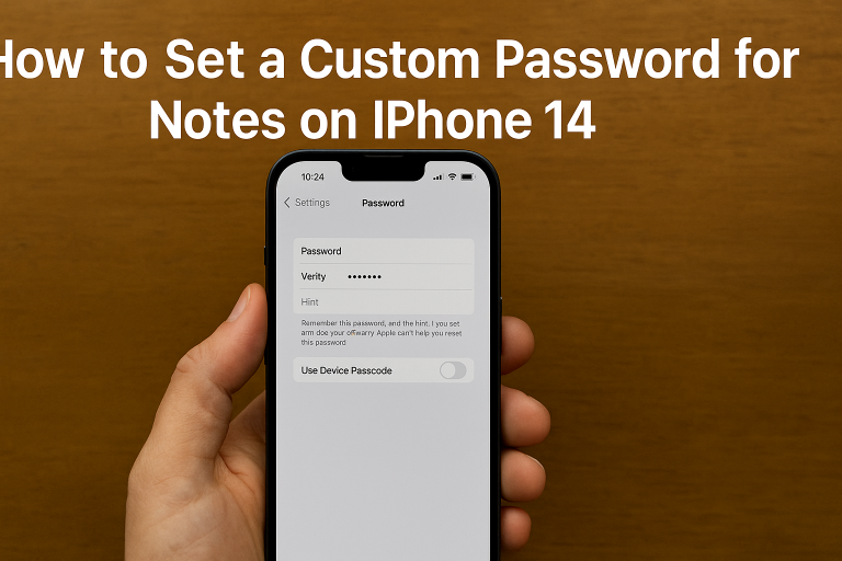 How to Set a Custom Password for Notes on iPhone 14