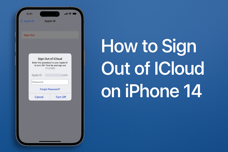 How to Sign Out of iCloud on iPhone 14