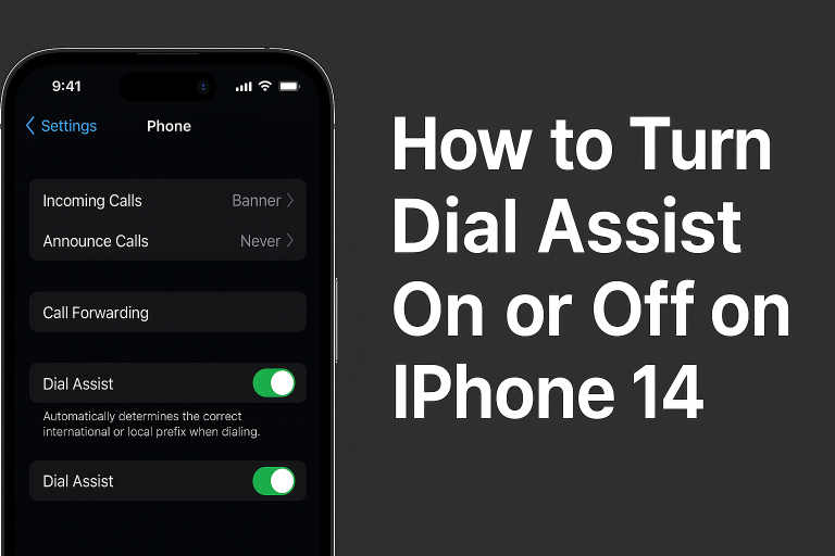How to Turn Dial Assist On or Off on iPhone 14 (iOS 16)