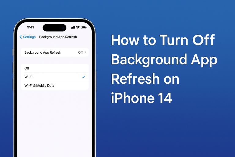 How to Turn Off Background App Refresh on iPhone 14