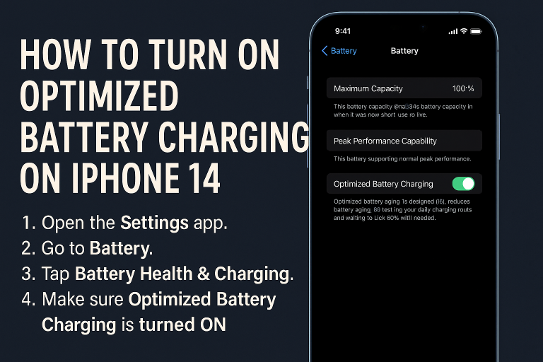 How to Turn On Optimized Battery Charging on iPhone 14 (iOS 16)