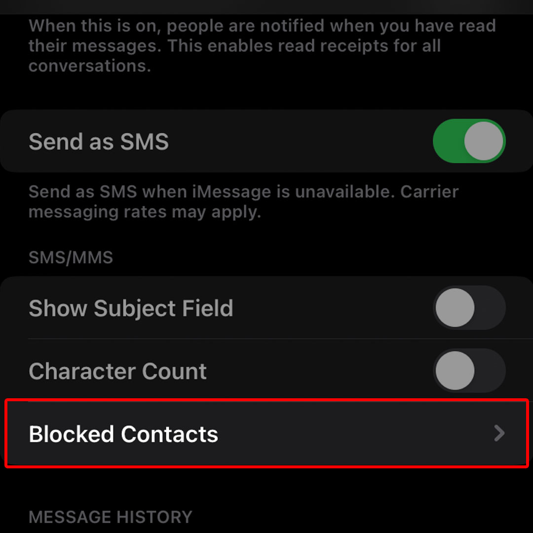 block someone in iphone14 messages4