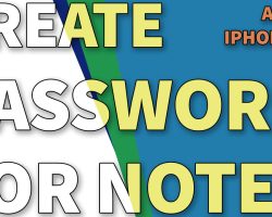 How to Create Custom Password in Notes iPhone 14