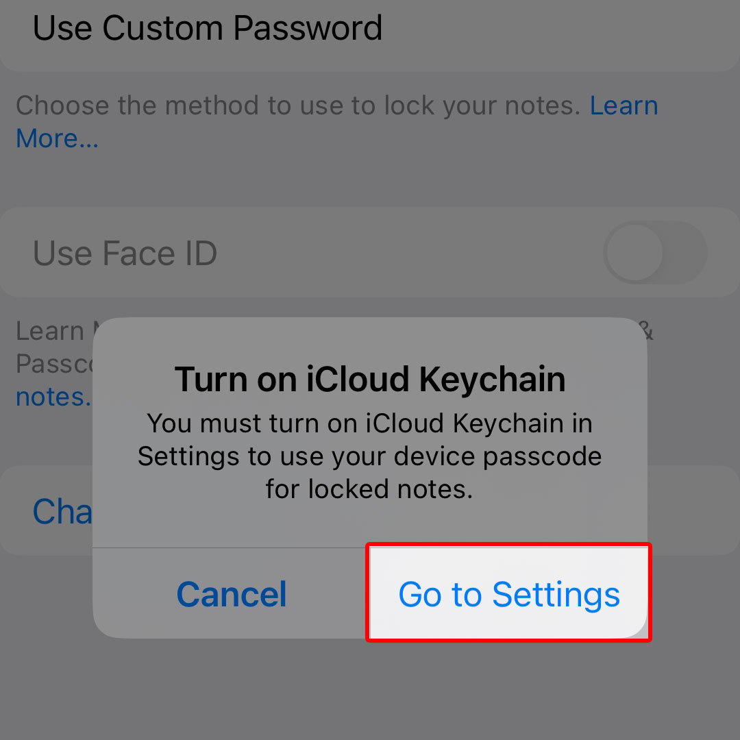create custom password iphone14 Notes5