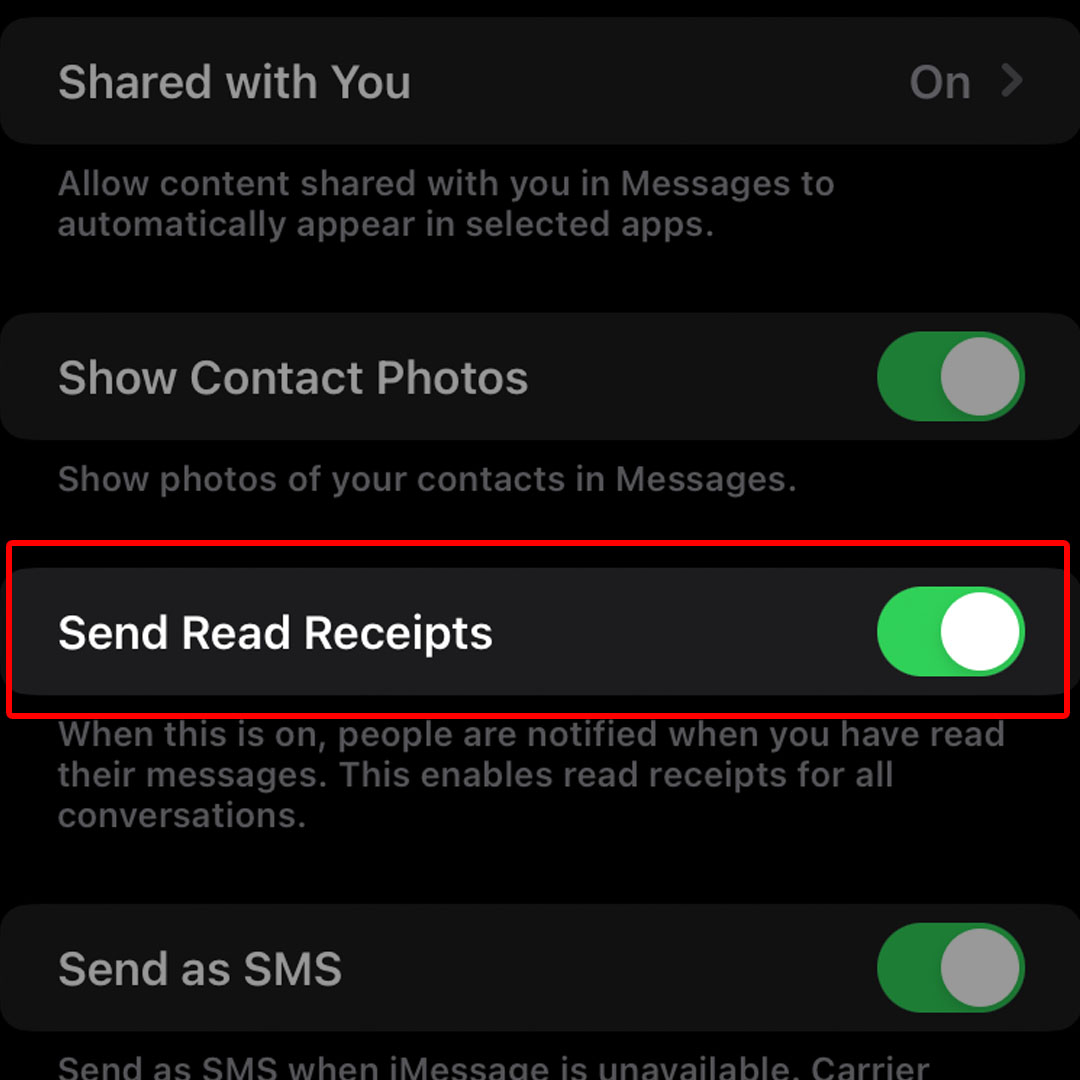 enable iphone14 read receipt3
