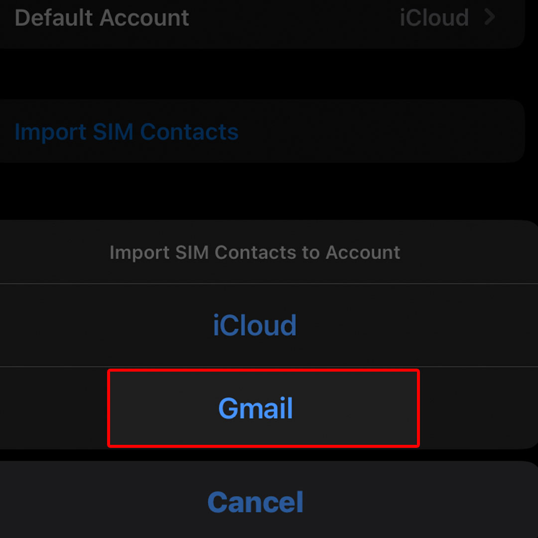 import iphone14 contacts to gmail4