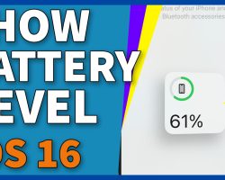 How To Show Battery Percentage In iOS 16
