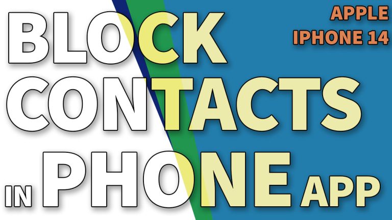 How to Block a Caller on iPhone 14