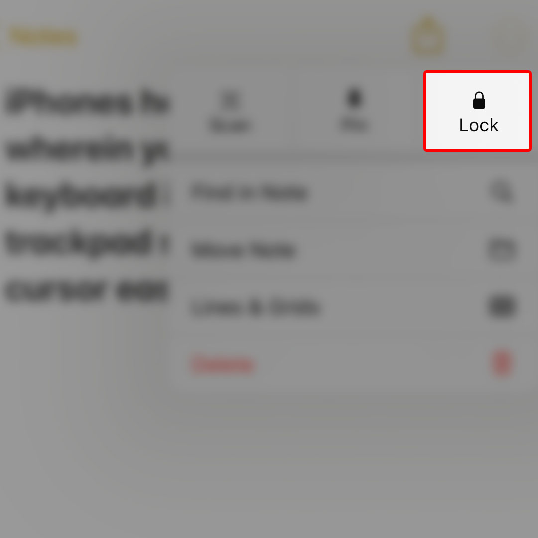 lock individual notes iphone14 4