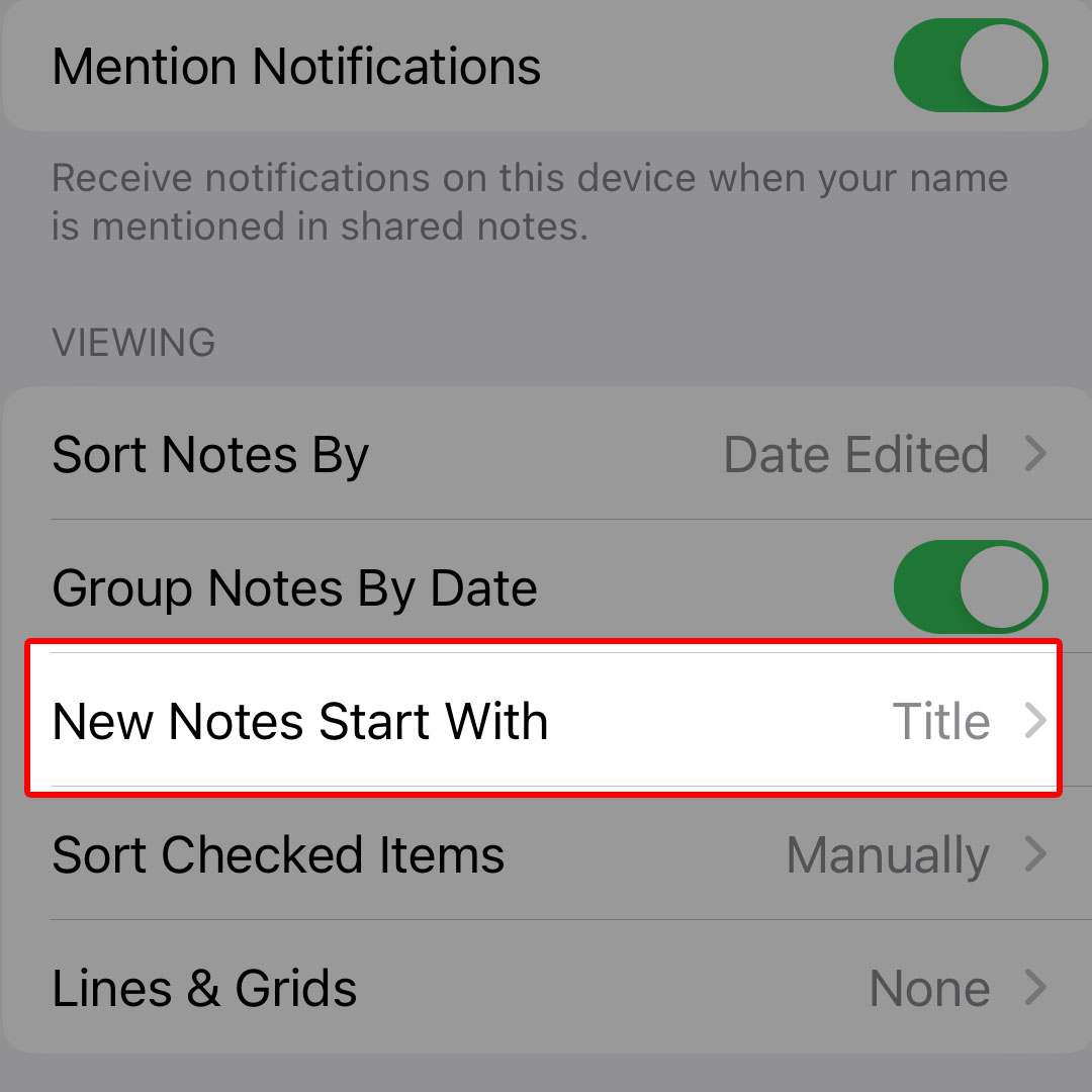 notes start page iphone14 3