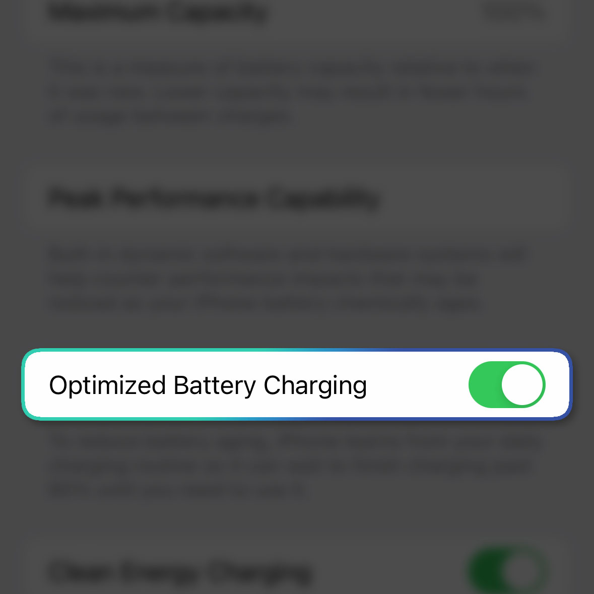 optimized battery charging ios 16 4