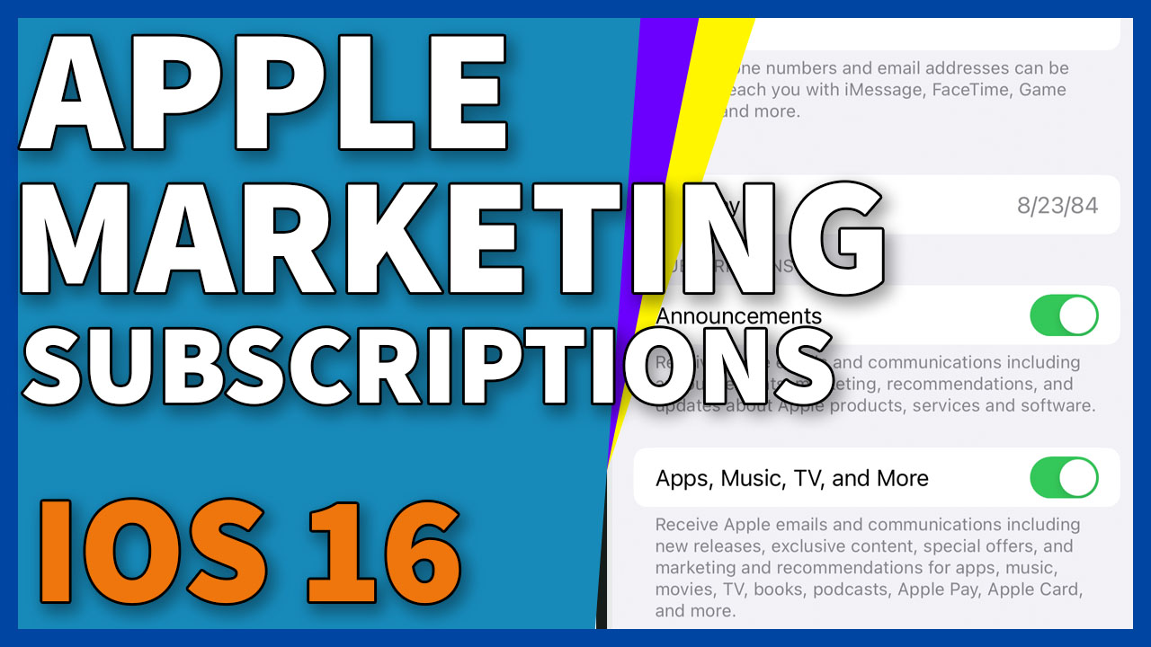 How To Turn Off Apple Marketing Subscriptions In IOS 16 IKream