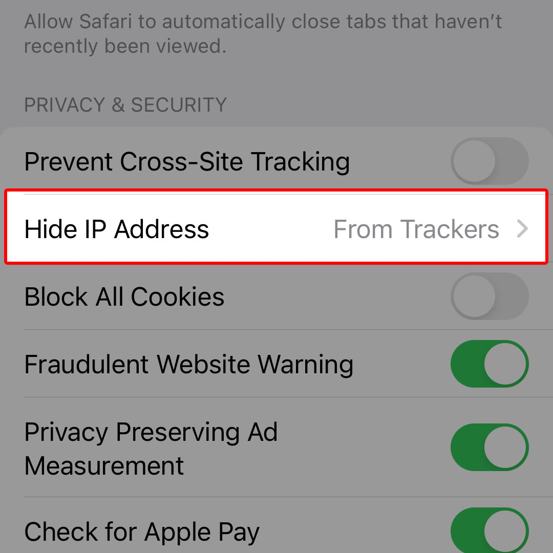 hide address bar safari iphone