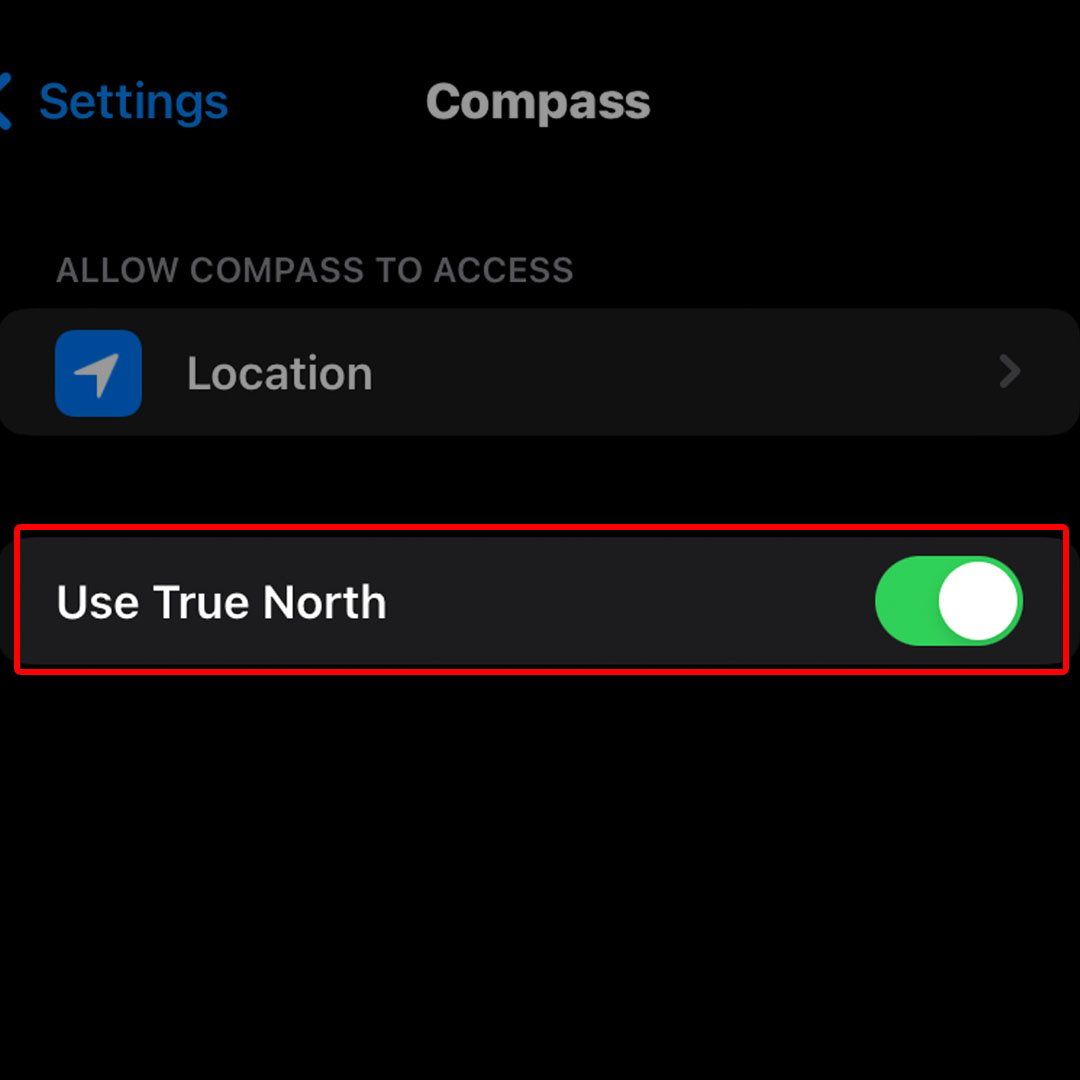 iphone14 compass true north 3