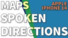 iphone14 maps spoken directions TN