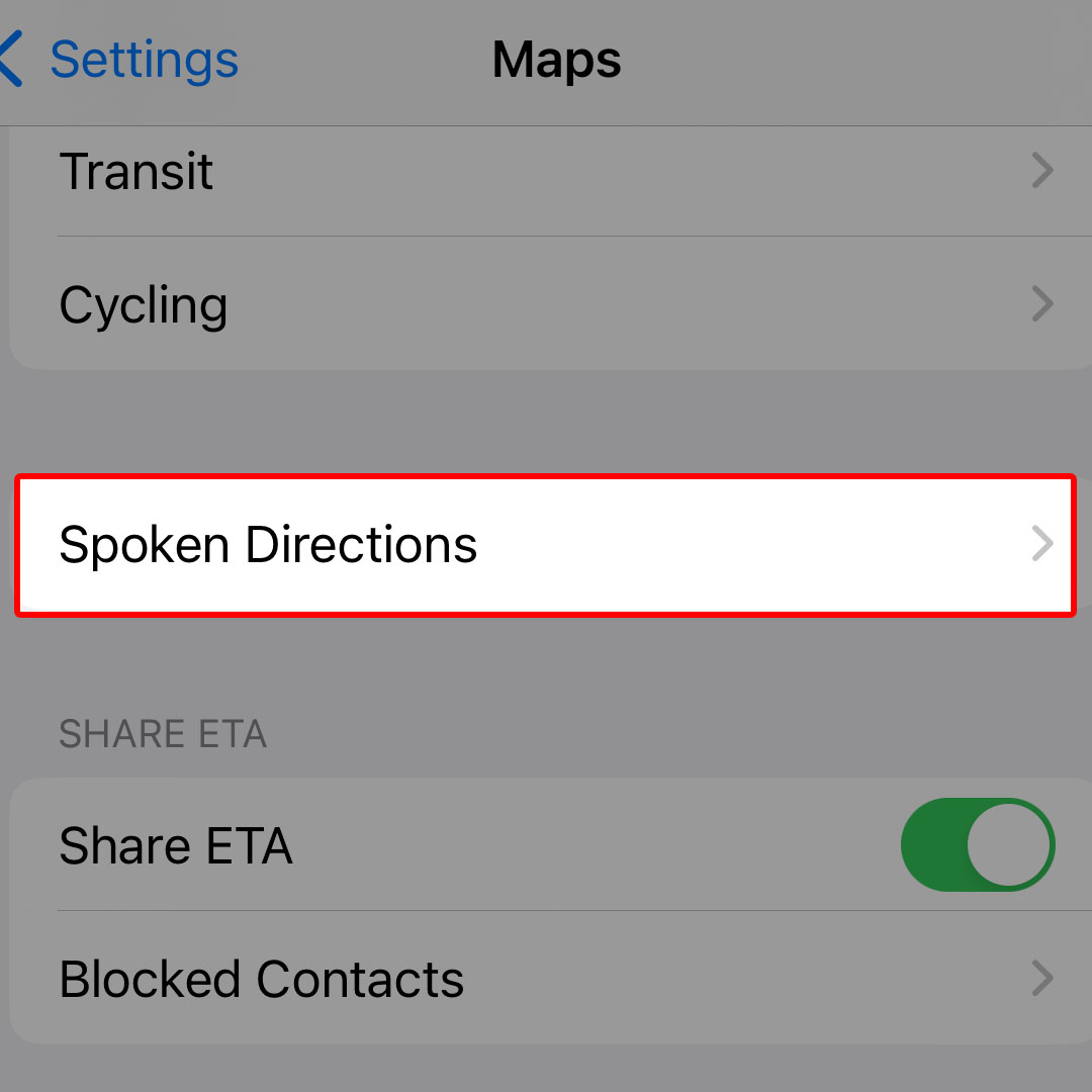 iphone14 maps spoken directions3