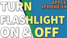 turn iphone14 flashlight on TN