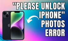 please unlock iphone photos error